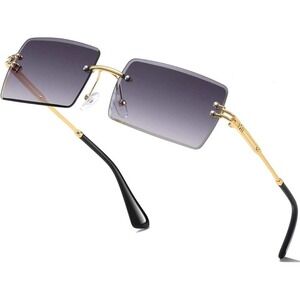 Sunglasses for Women Men Trendy‎ Frameless Sophisticated Shades Lentes Gafas New